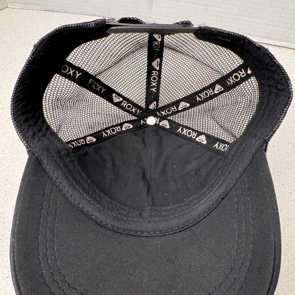 Roxy California Trucker‎ Hat Paradise and Sunshine Black White Adjustable - Picture 8 of 10